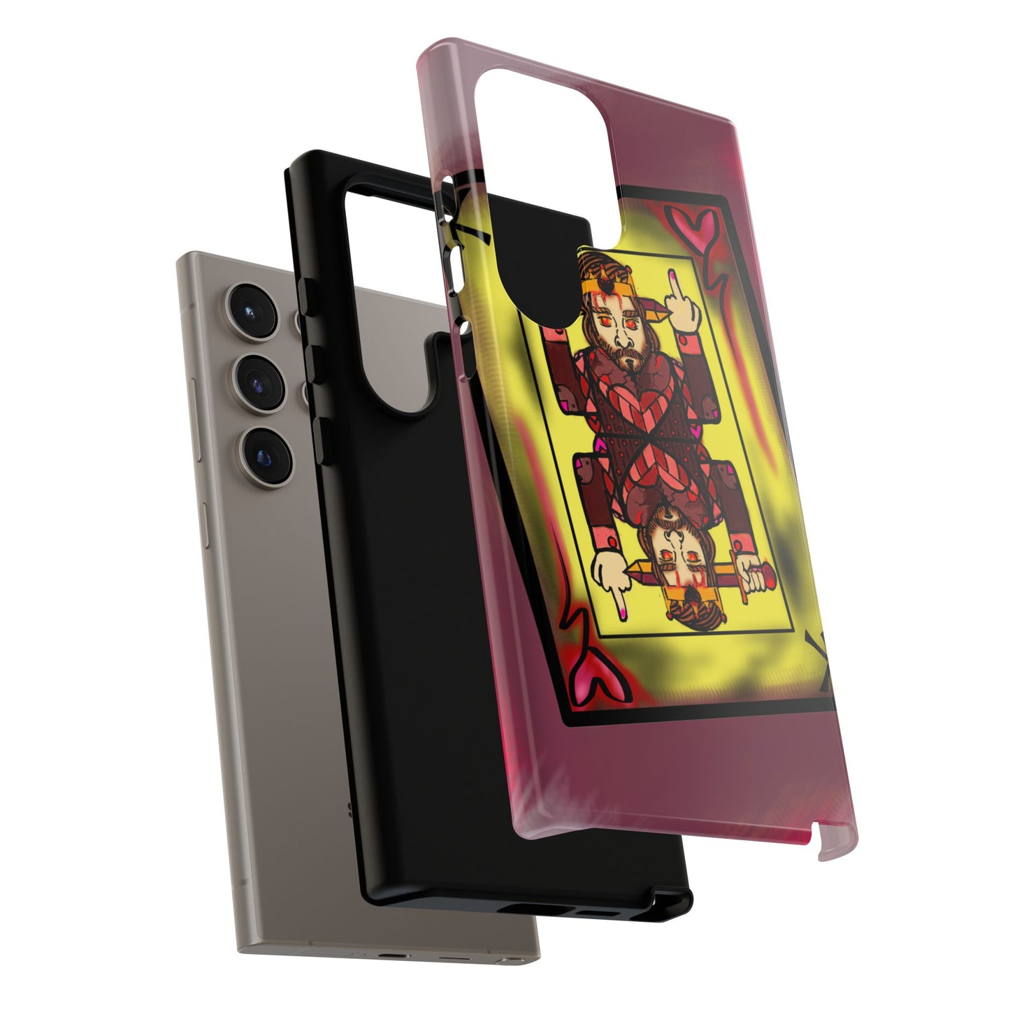Playing Card Phone Case - Tough Cases with King Design