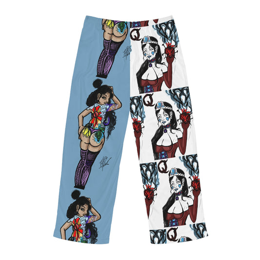 Bold Graphic Mens Pajama Pants, Cool Lounge Wear, Unique Sleep Pants, Artist Design, Gift for Him, Fun Homewear