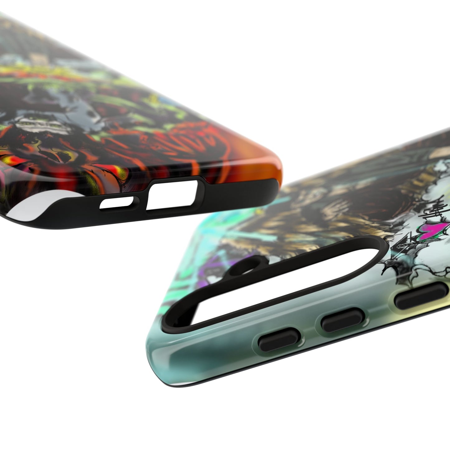 Tough Cases Phone Case, Edgy Art Phone Cover, Unique Gift for Him, Phone Accessories, Halloween Decor