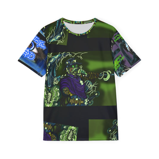 Men's Sports Jersey: Bold Graphic Tee for Gamers, Cosplay, and Halloween, Unique AOP Shirt, Perfect Gift for Nerds