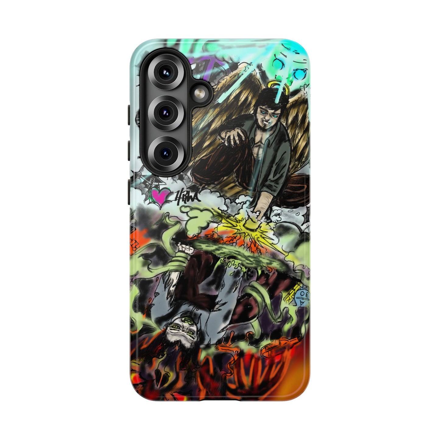 Tough Cases Phone Case, Edgy Art Phone Cover, Unique Gift for Him, Phone Accessories, Halloween Decor