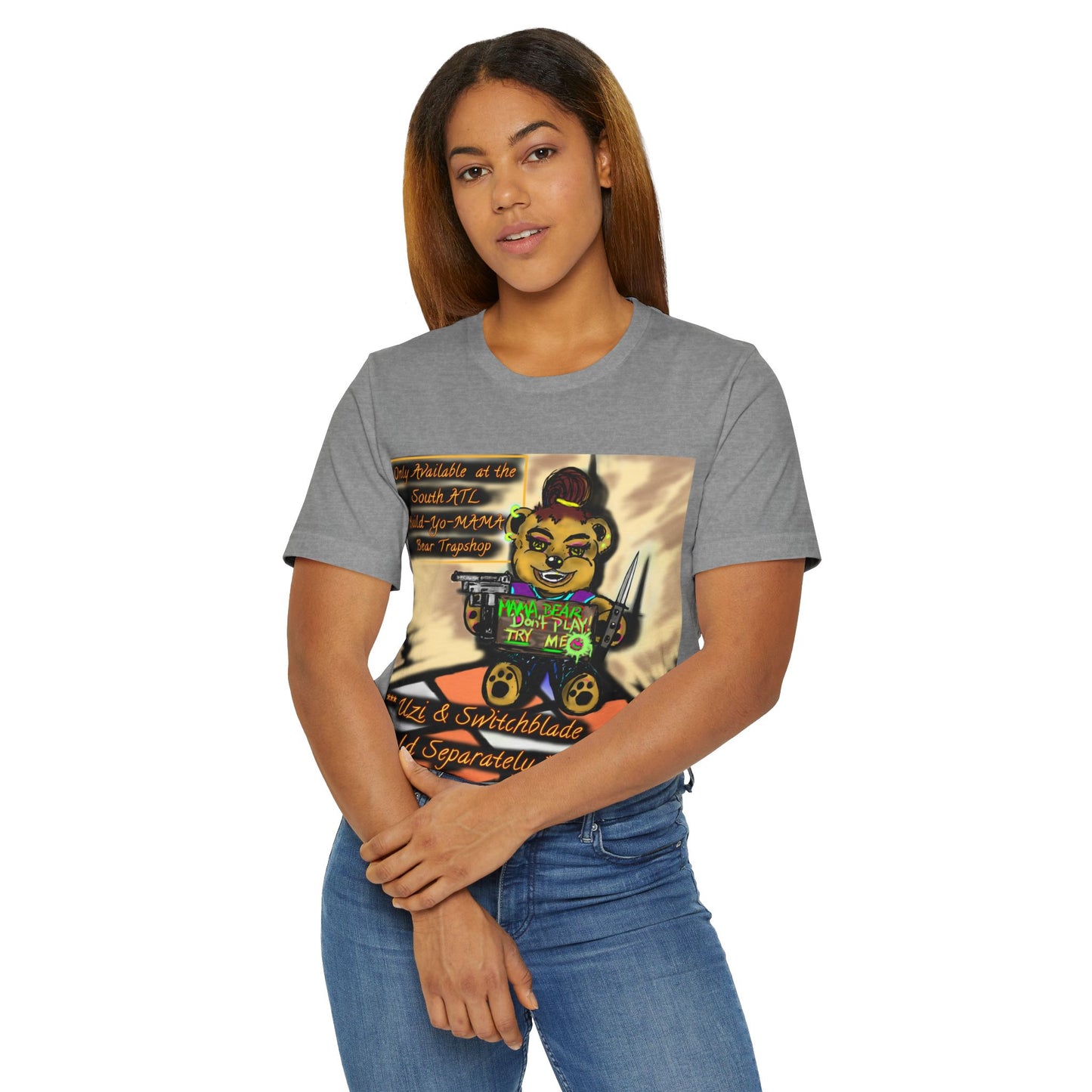Vibrant Graphic Tee, Fun Bear Illustration, Quirky Unisex T-Shirt, Perfect for Parties and Casual Wear, Great Gift Idea for Friends