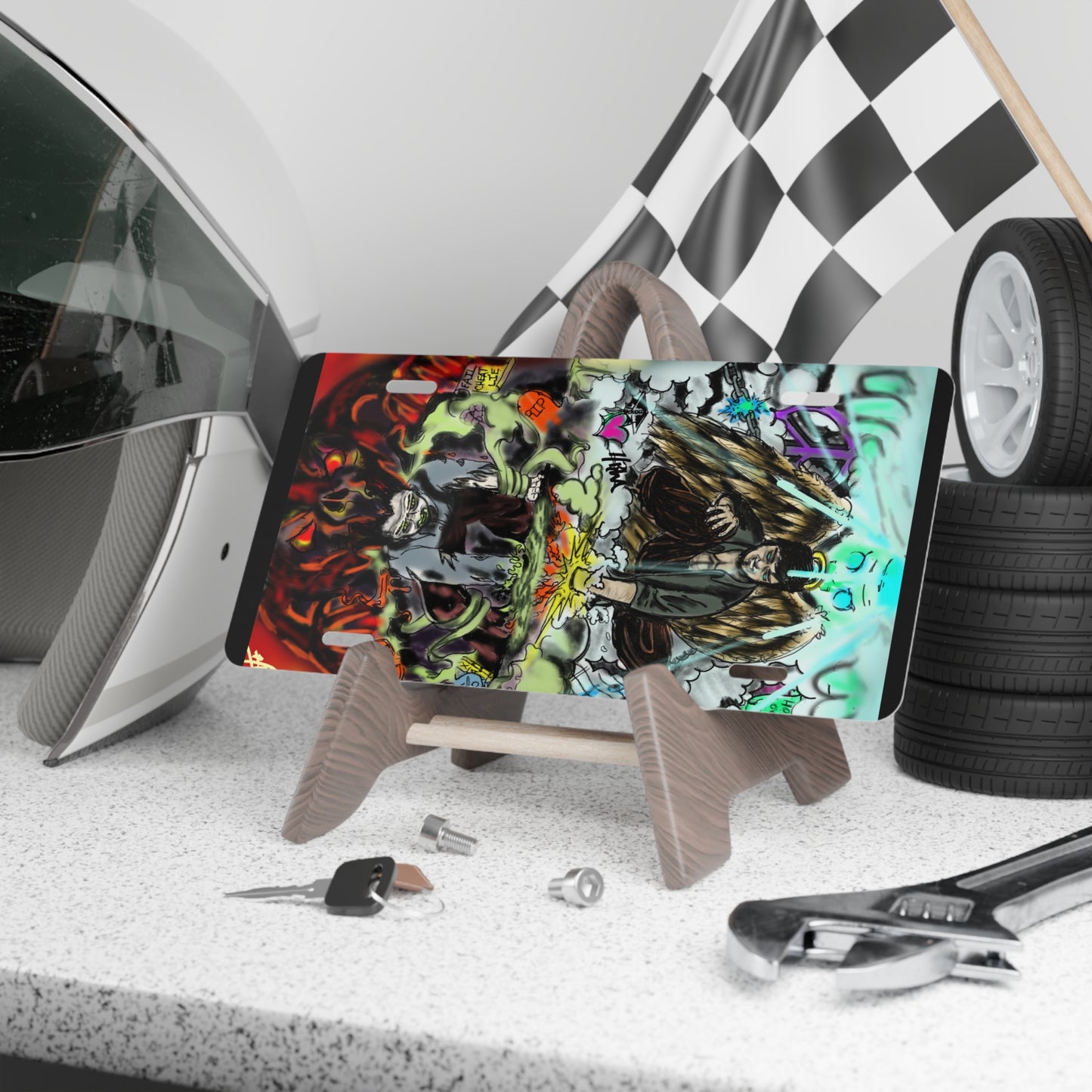 Unique Vanity Plate Art: Custom Car Decor, Personalized License Plate, Decorative Wall Art, Car Accessory, Gift for Car Enthusiasts