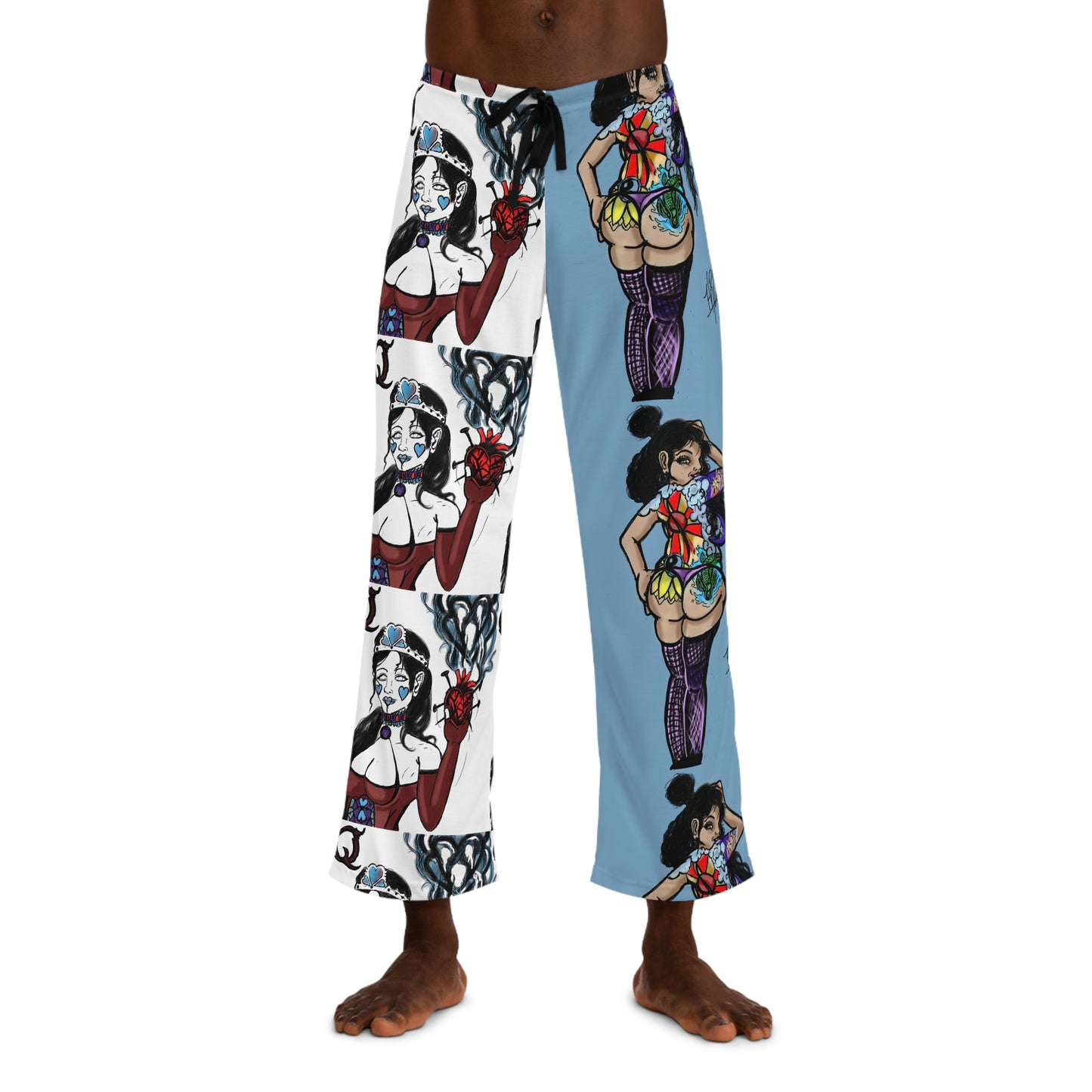 Bold Graphic Mens Pajama Pants, Cool Lounge Wear, Unique Sleep Pants, Artist Design, Gift for Him, Fun Homewear