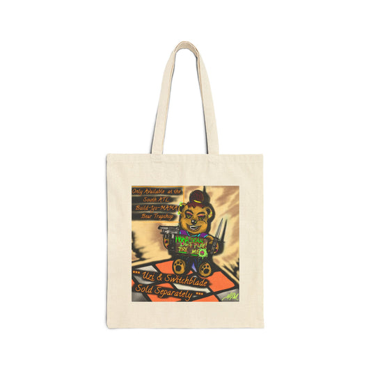 Fun Cotton Canvas Tote Bag - Great for Shopping, Be-You-tiful Encouragement, Daily Errands, Eco-friendly Gift, #GETOUTMYBAG