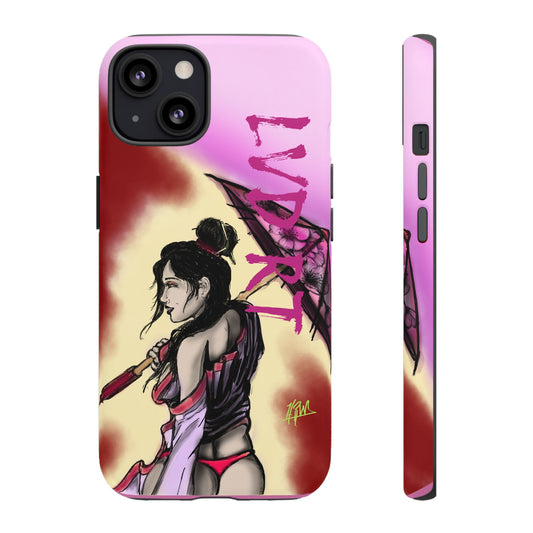 Phone Case with Bold Art, Tough Phone Cover, Unique Smartphone Case, Gift for Her, Aesthetic Tech Accessories
