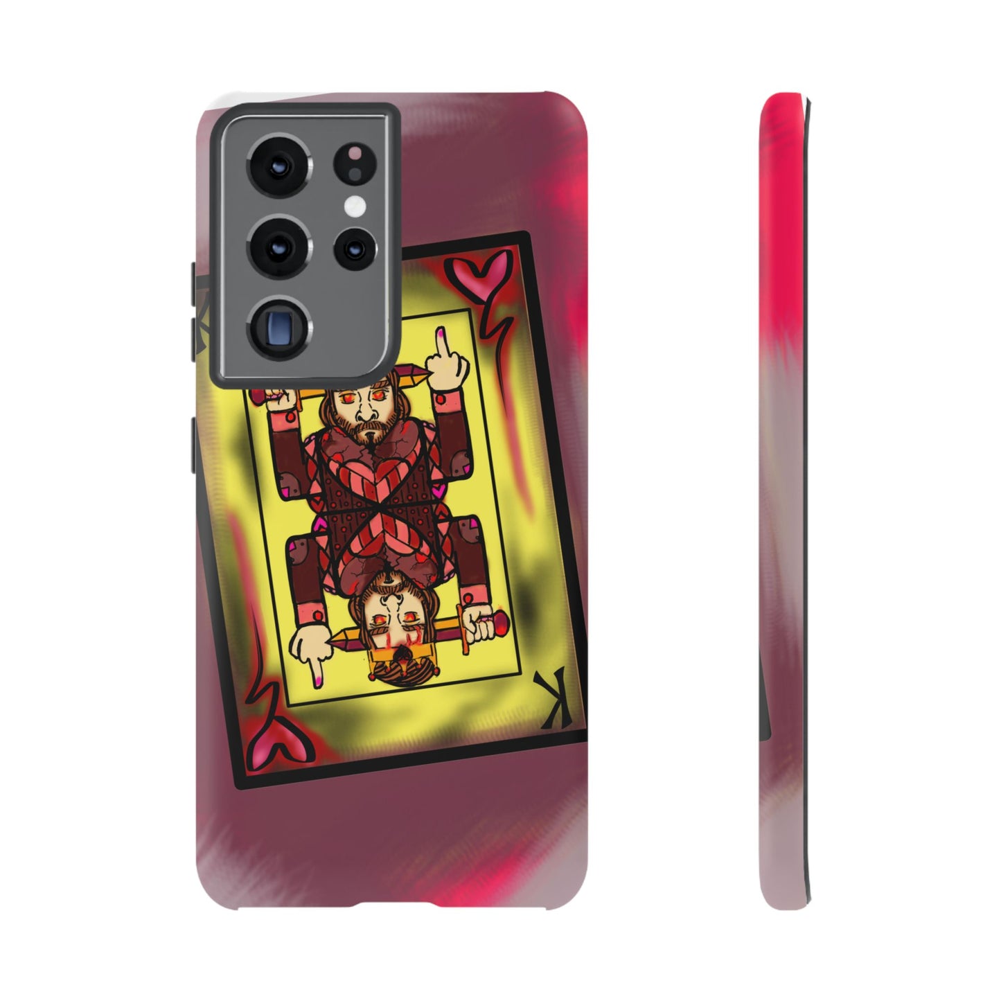 Playing Card Phone Case - Tough Cases with King Design