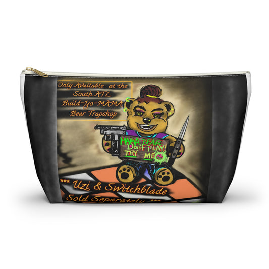 Mama Bear Accessory Pouch – Versatile Cosmetic Bag with Art Design