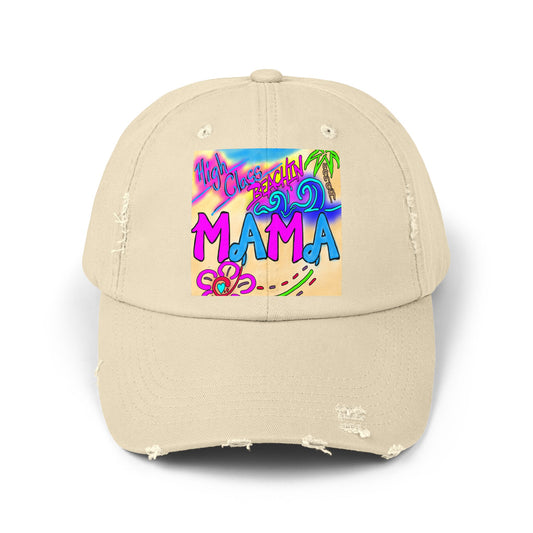 Tropical Mama Distressed Cap - Perfect for Beach Days & Gifts