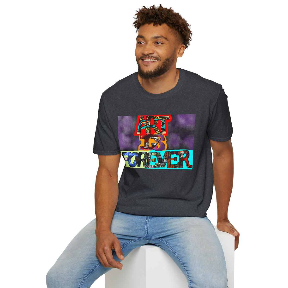Art Is Forever Shirt, Funky Tees, Casual Wear, Unique Gift, Festival Apparel