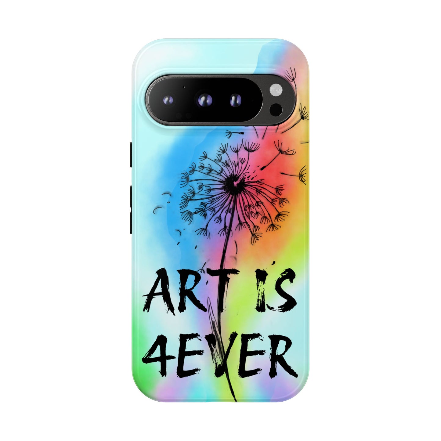 Artistic Phone Case, Vibrant Dandelion Design, Gift for Artists, Colorful Accessory for Creative Souls, Unique Tech Gift