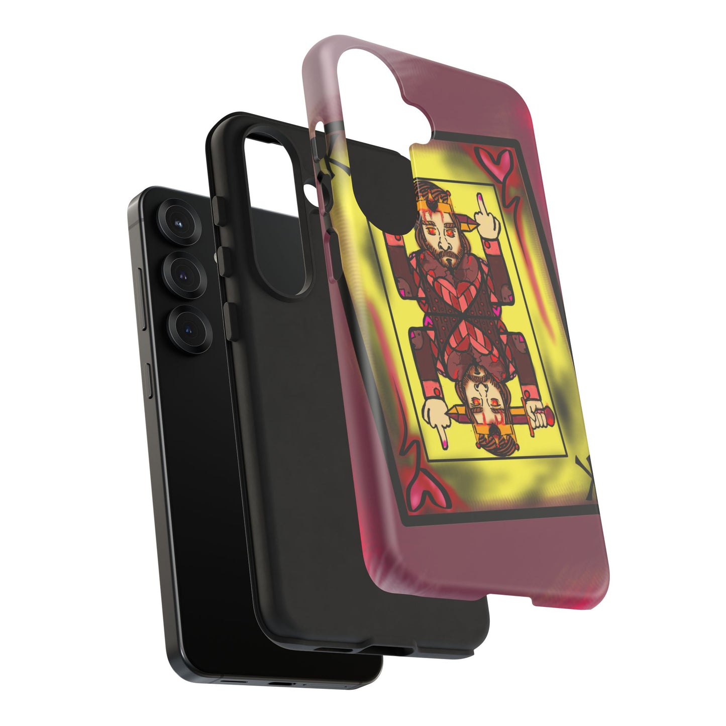 Playing Card Phone Case - Tough Cases with King Design