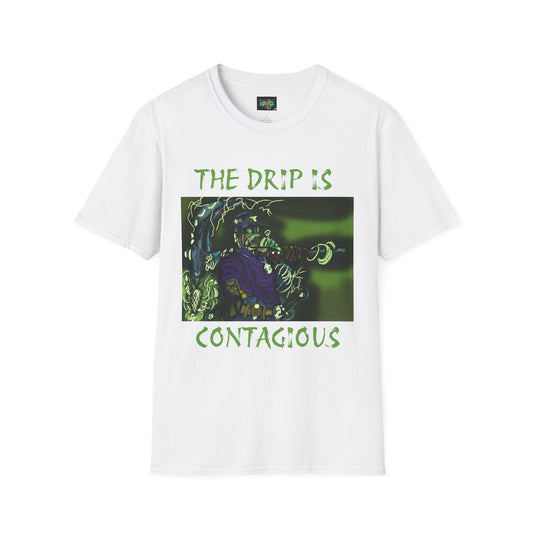 Unisex Graphic Tee - The Drip is Contagious, Trendy T-Shirt, Streetwear Fashion, Gift for Friends, Casual Wear, Hip Hop Style