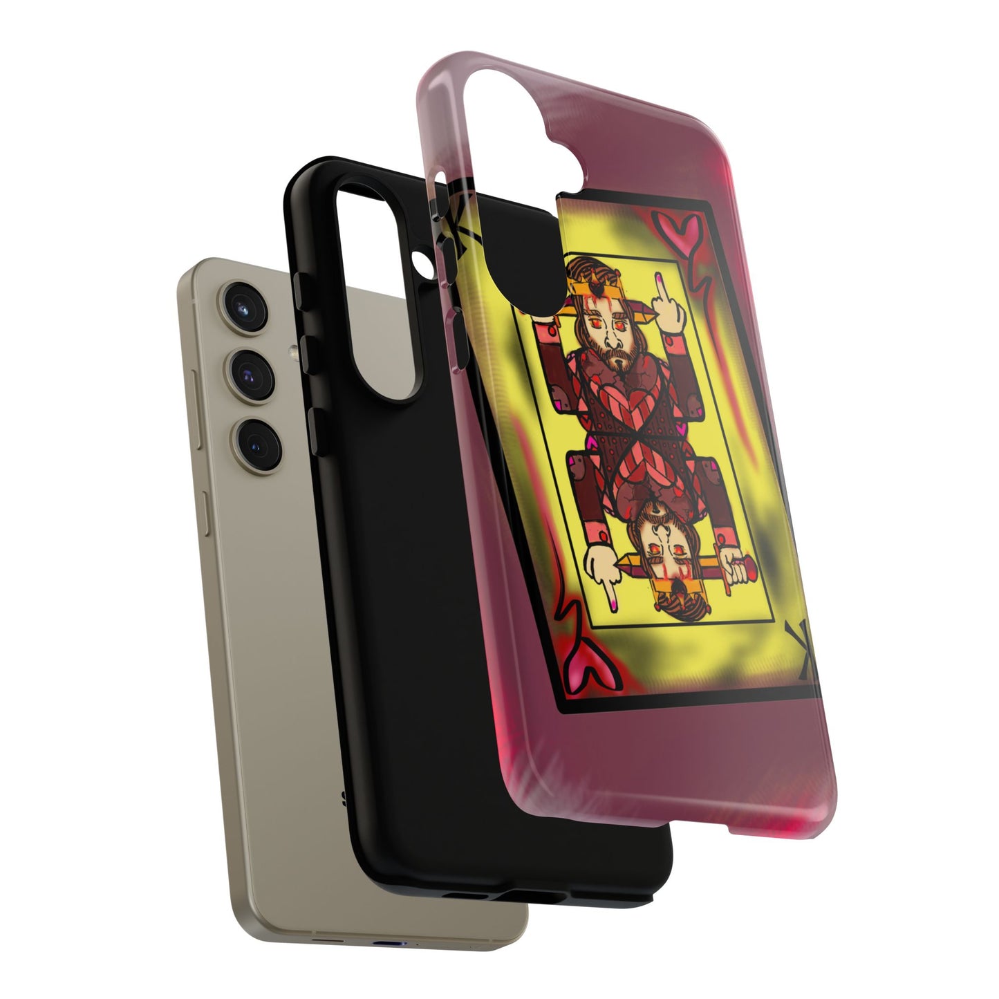 Playing Card Phone Case - Tough Cases with King Design