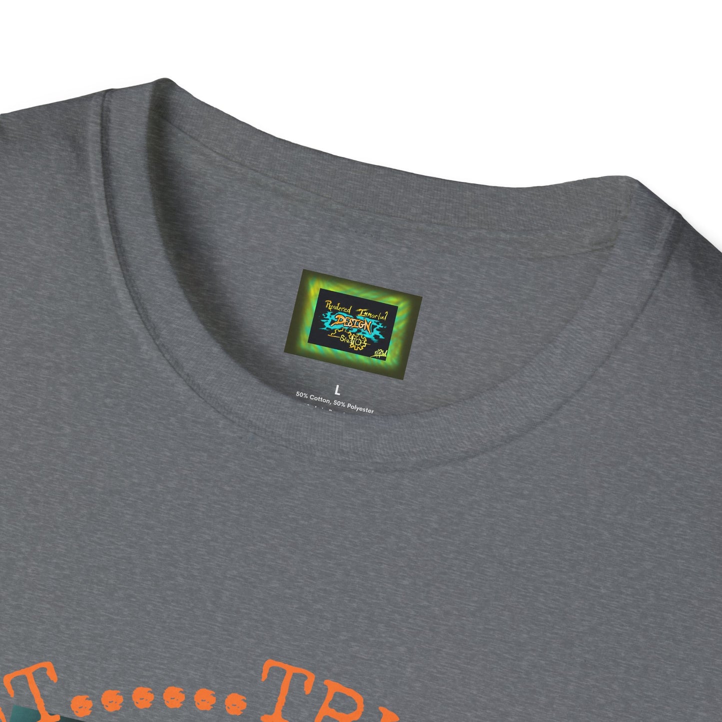 Unisex Softstyle T-Shirt - 'Down With The Sickness' Graphic Tee for Fans of Bold Art and Humor
