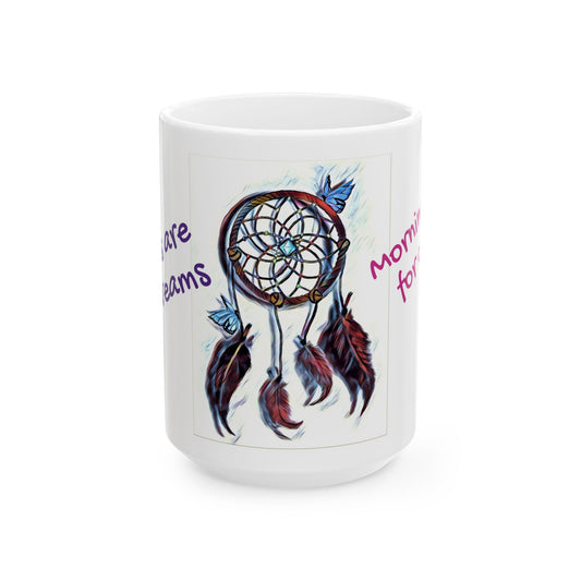 Dream Catcher Ceramic Mug - Morning Inspiration 11oz & 15oz
