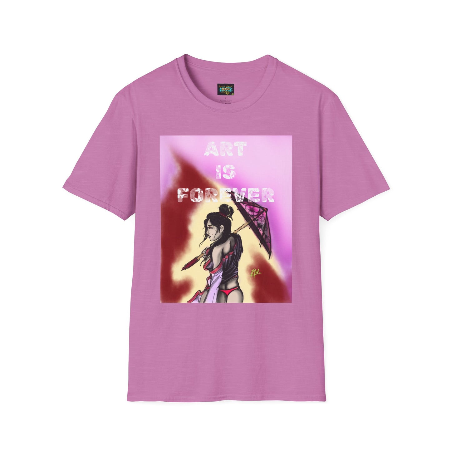 Art is Forever Unisex Softstyle T-Shirt - Trendy Graphic Tee, Casual Gift, Streetwear Style, Art Lover's Apparel