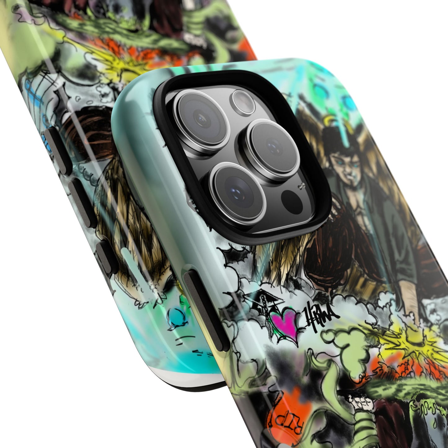 Tough Cases Phone Case, Edgy Art Phone Cover, Unique Gift for Him, Phone Accessories, Halloween Decor