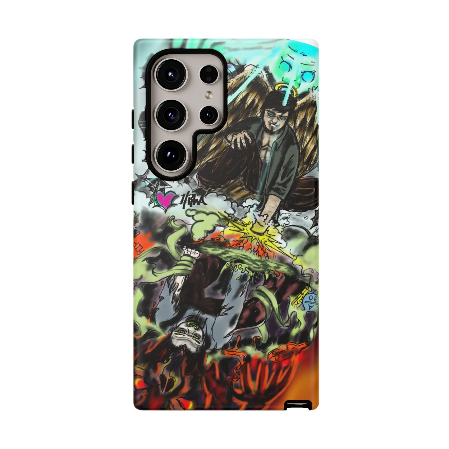 Tough Cases Phone Case, Edgy Art Phone Cover, Unique Gift for Him, Phone Accessories, Halloween Decor