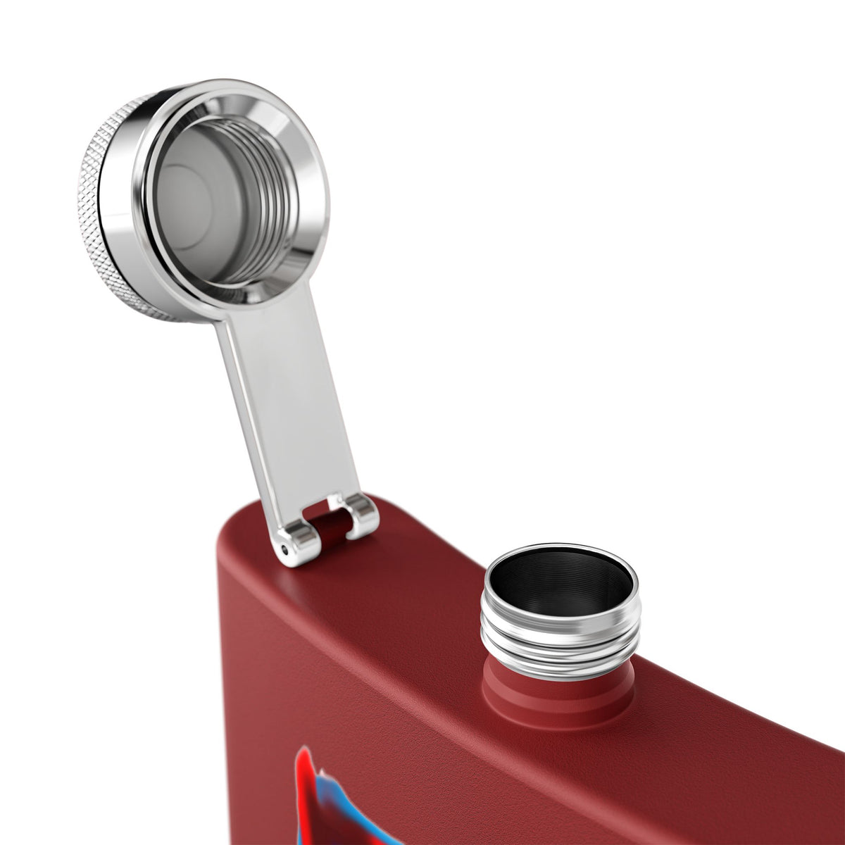 American King Patriotic Stainless Steel Flask, 6oz | Personalized Gift for Groomsmen, Tailgating, Outdoor Adventures, Camping, Parties