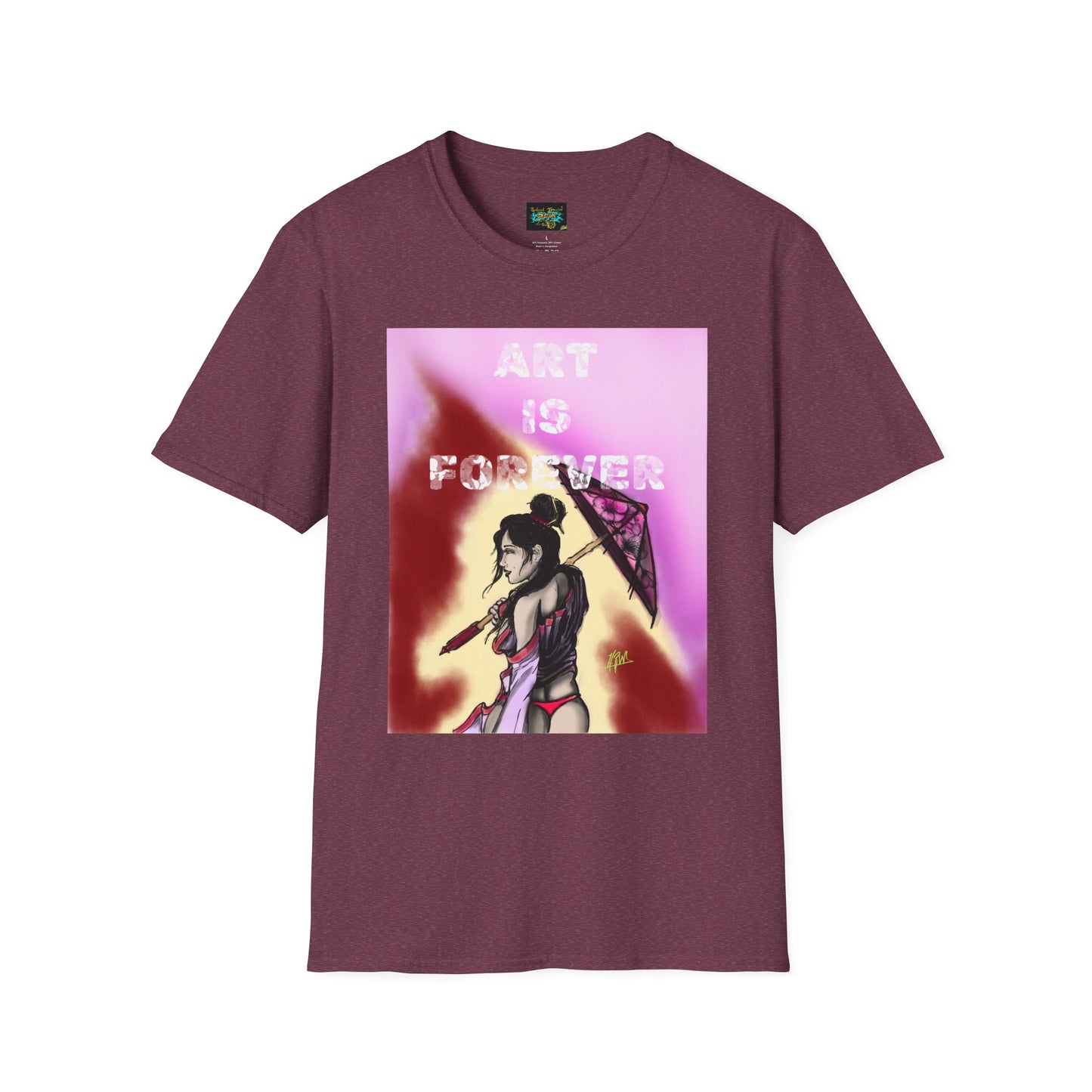 Art is Forever Unisex Softstyle T-Shirt - Trendy Graphic Tee, Casual Gift, Streetwear Style, Art Lover's Apparel