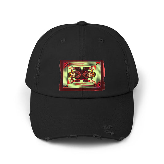 Stylish King Unisex Distressed Cap with Unique Artwork, Casual Hat, Vintage Lifestyle Accessory, Perfect Gift for Trendsetters,