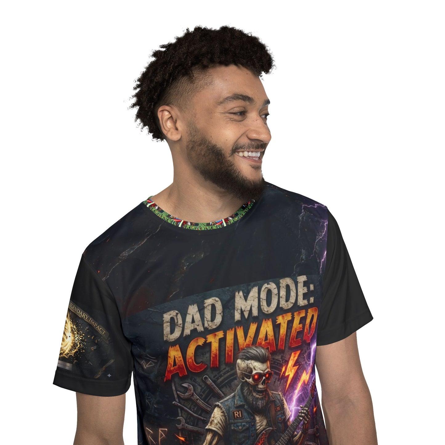 Dad Mode Activated Rocker Jersey — "Immortalized" Graphic Sports Tee