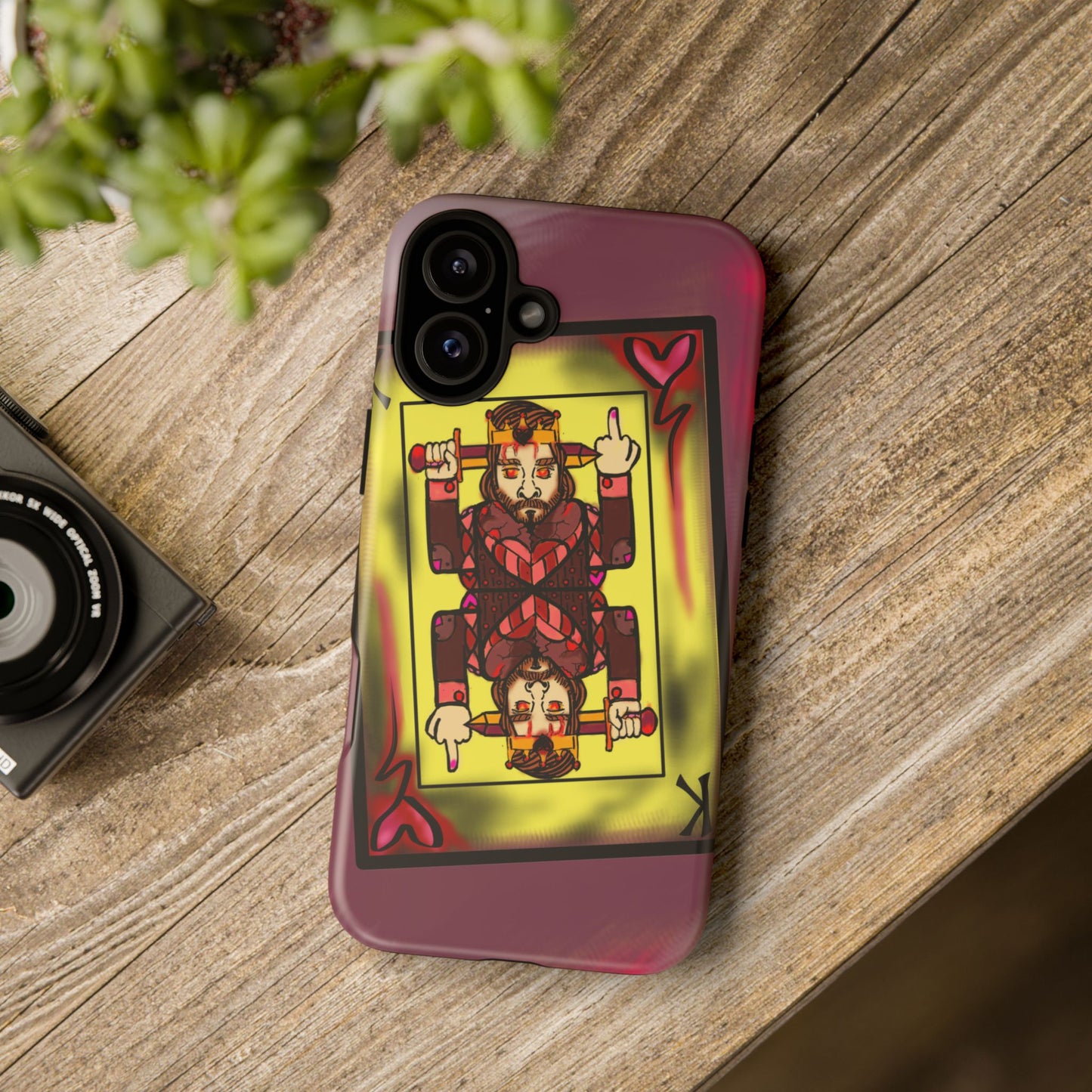 Playing Card Phone Case - Tough Cases with King Design