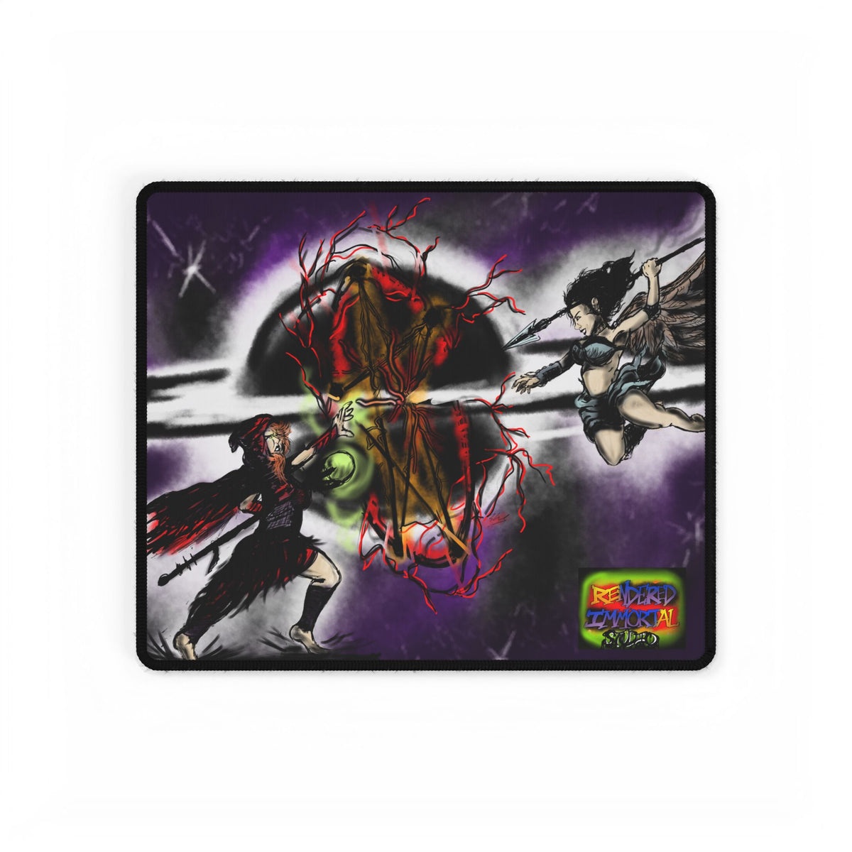Gothic Desk Mats for Unique Workspaces, Art By HRW, Office Decor, Gamer Mousepad, Creative Gifts, Home Office Essentials
