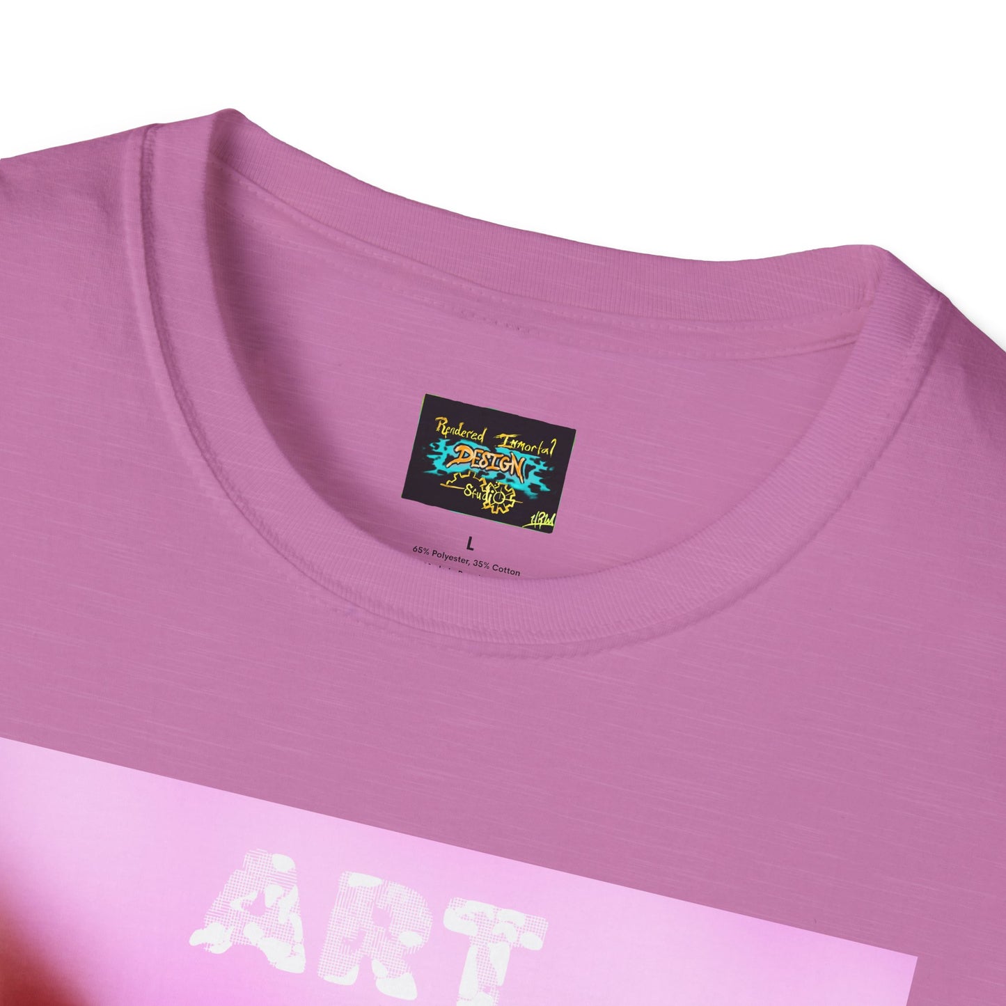 Art is Forever Unisex Softstyle T-Shirt - Trendy Graphic Tee, Casual Gift, Streetwear Style, Art Lover's Apparel