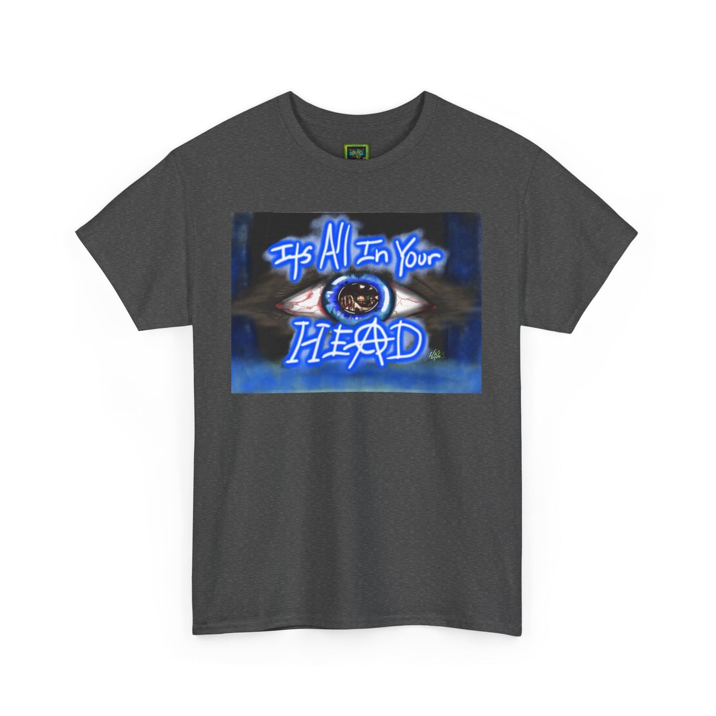 Unisex Heavy Cotton Tee - "It's All In Your Head" Graphic Tee