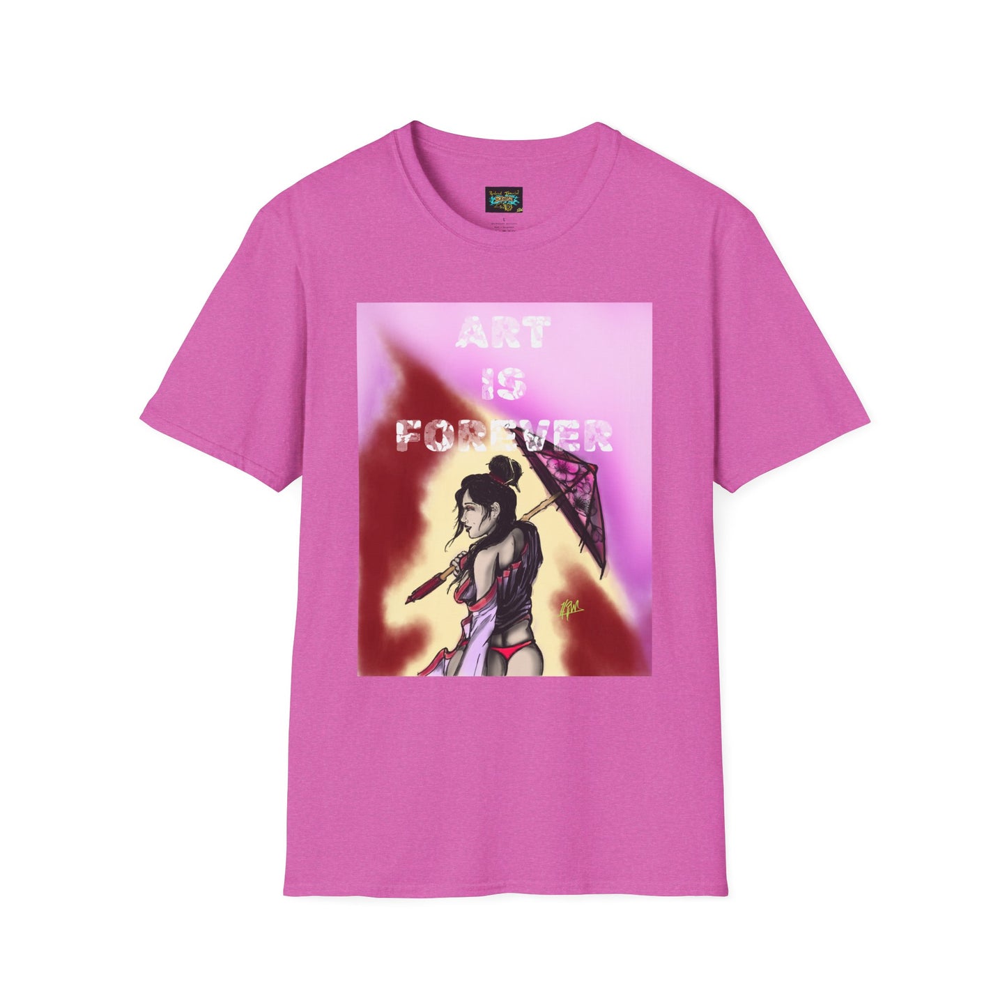 Art is Forever Unisex Softstyle T-Shirt - Trendy Graphic Tee, Casual Gift, Streetwear Style, Art Lover's Apparel