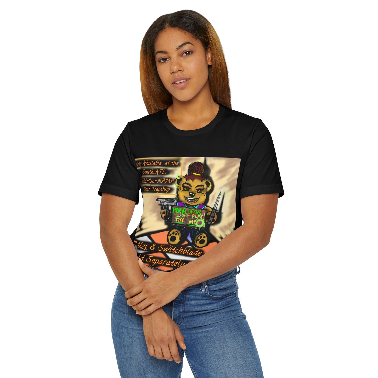 Vibrant Graphic Tee, Fun Bear Illustration, Quirky Unisex T-Shirt, Perfect for Parties and Casual Wear, Great Gift Idea for Friends