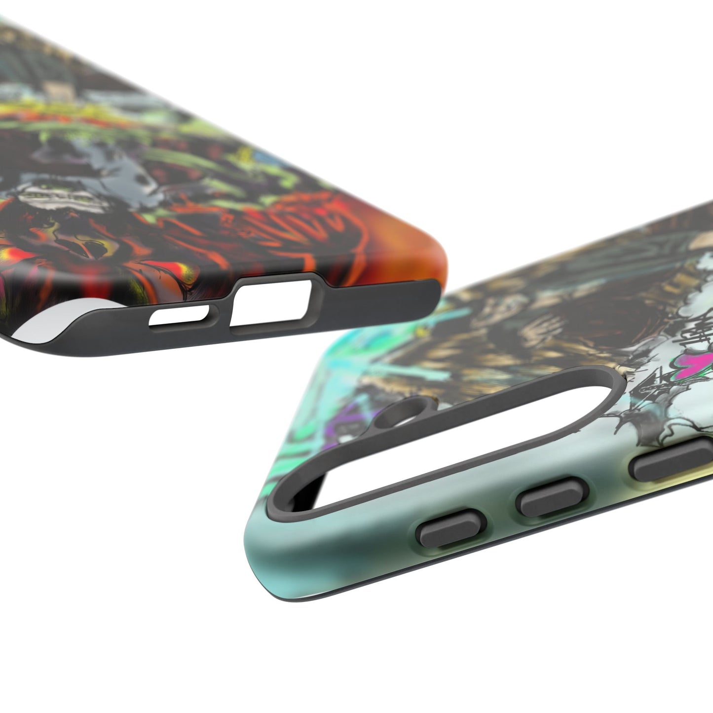 Tough Cases Phone Case, Edgy Art Phone Cover, Unique Gift for Him, Phone Accessories, Halloween Decor