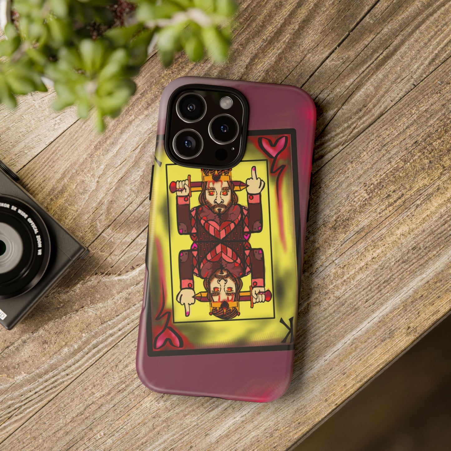Playing Card Phone Case - Tough Cases with King Design