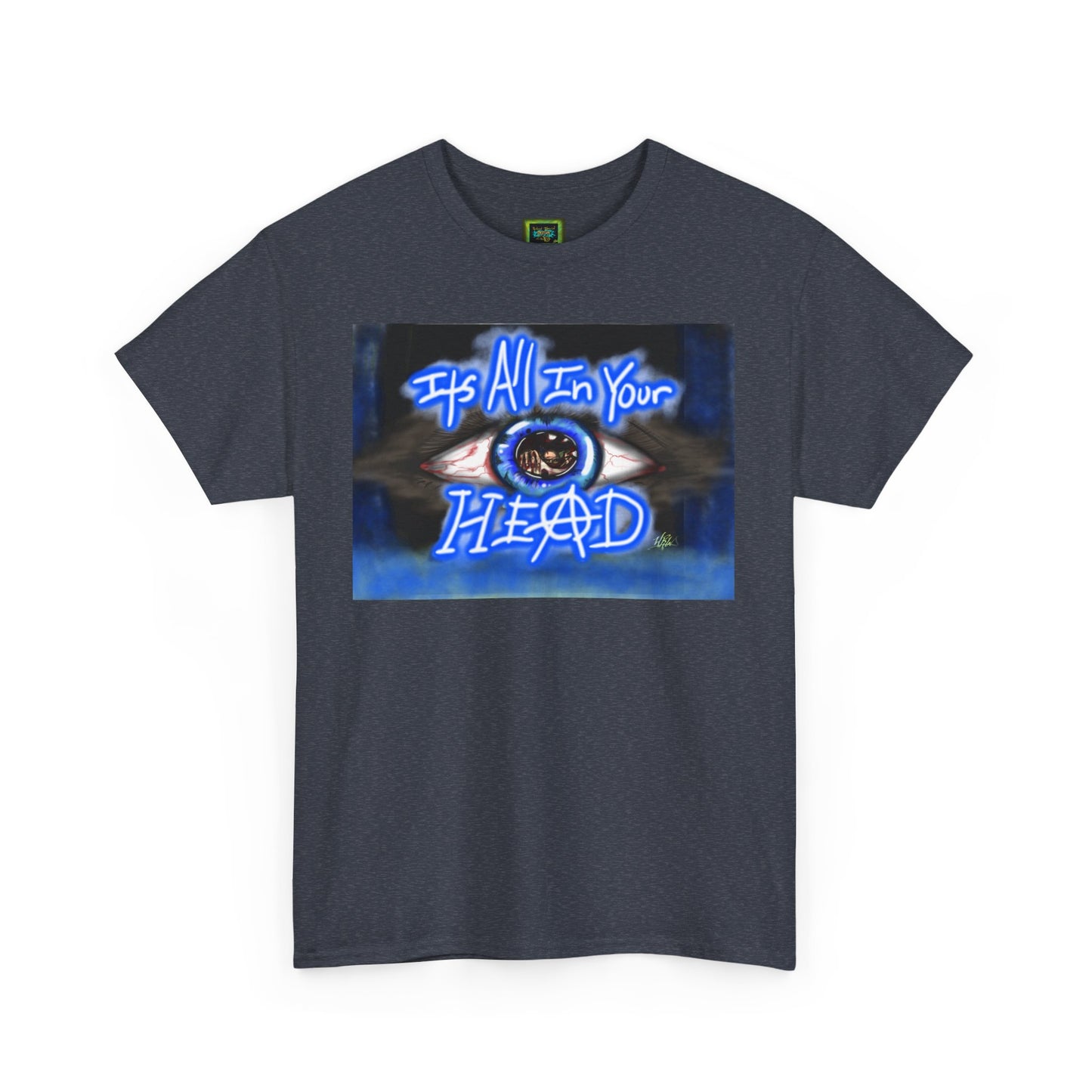 Unisex Heavy Cotton Tee - "It's All In Your Head" Graphic Tee
