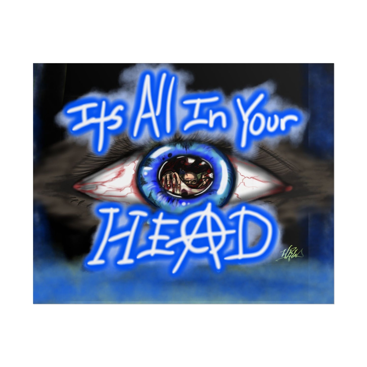 Eye-Catching Rolled Posters - "It's All In Your HEAD" - Perfect for Bedroom Decor & Unique Gifts