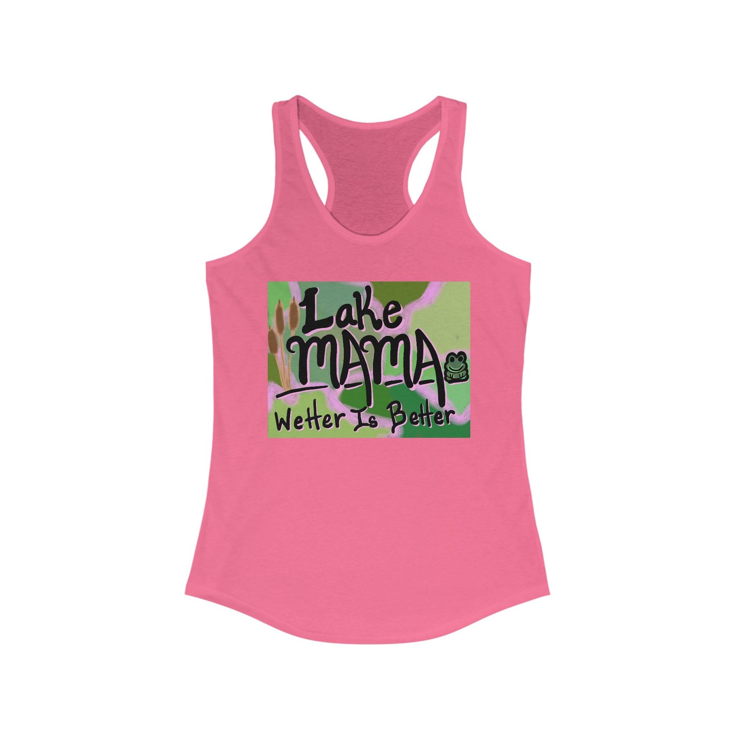 Lake Mama Racerback Tank - Perfect for Summer, Beach Days, Outdoors, Gifts for Moms, Family Gatherings, Fun in the Sun