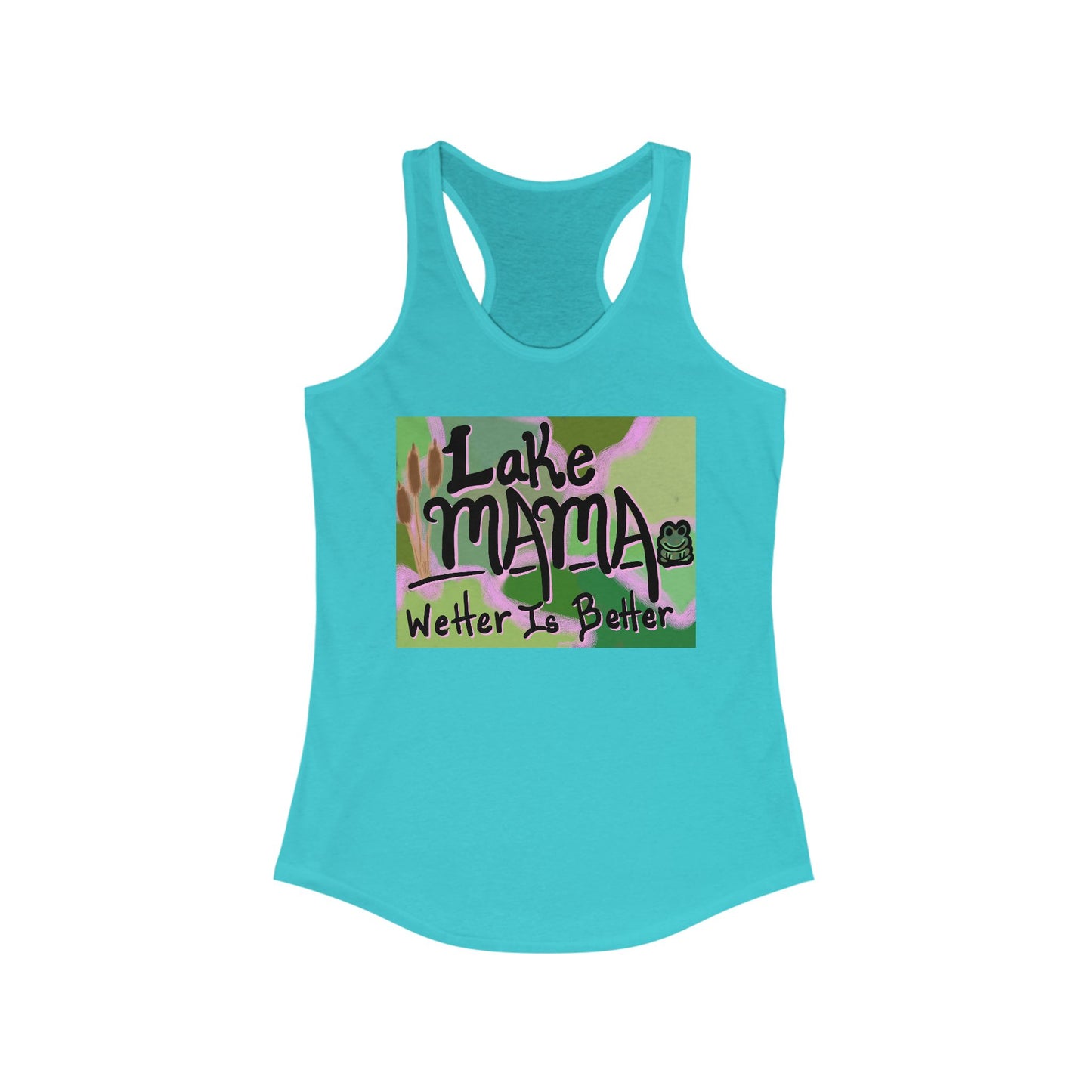 Lake Mama Racerback Tank - Perfect for Summer, Beach Days, Outdoors, Gifts for Moms, Family Gatherings, Fun in the Sun