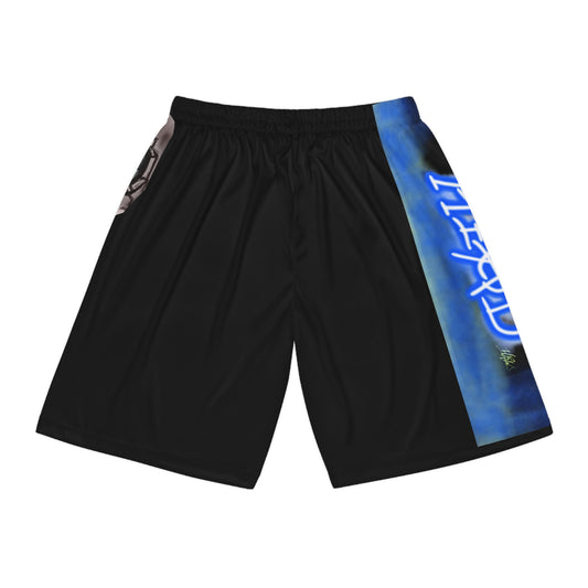 Graffiti Basketball Shorts - "It's All In Your Head" Urban Style for Sports Enthusiasts