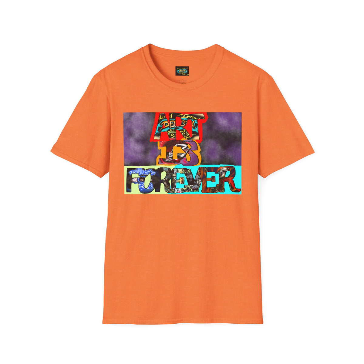 Art Is Forever Shirt, Funky Tees, Casual Wear, Unique Gift, Festival Apparel