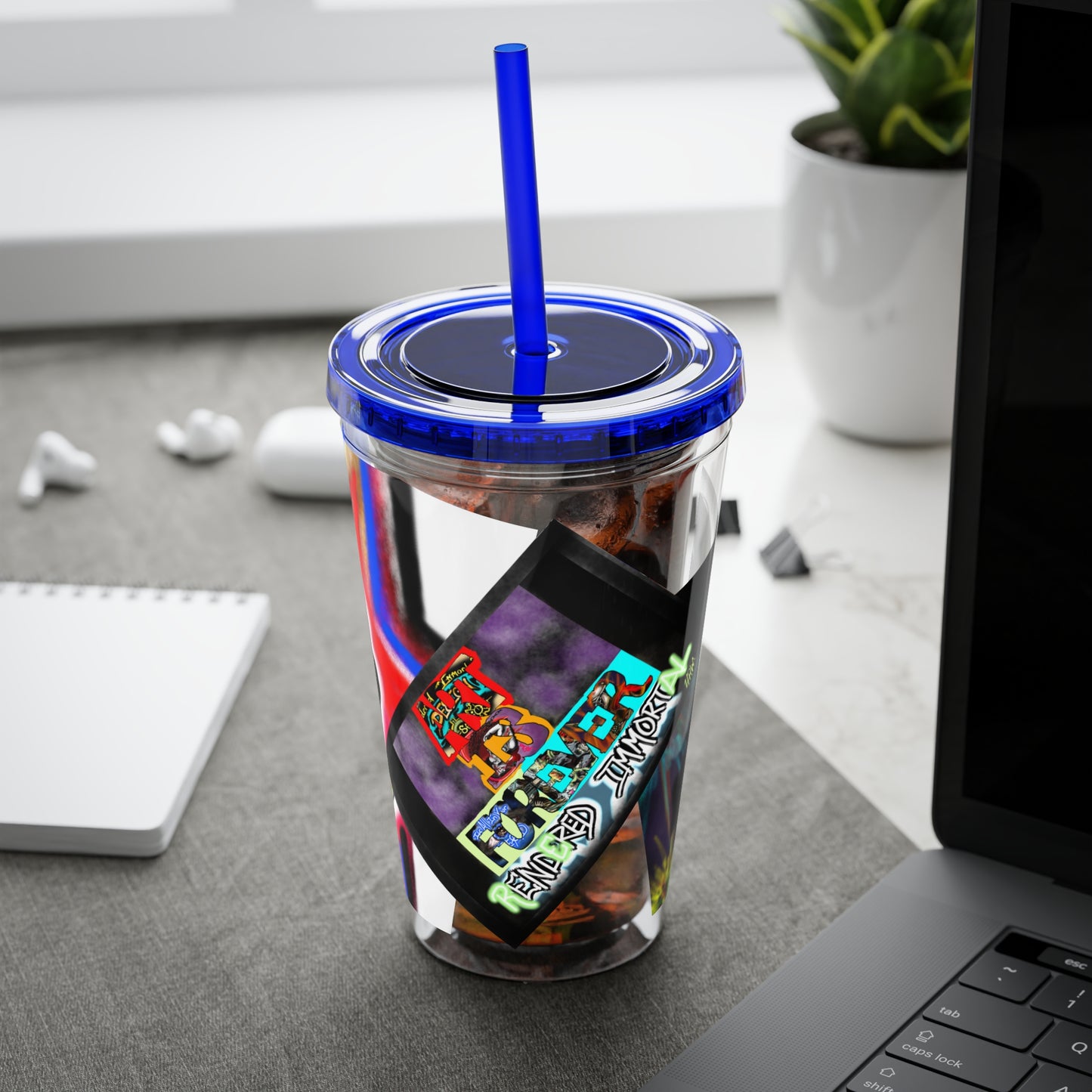 Sunsplash Tumbler with Straw, 16oz