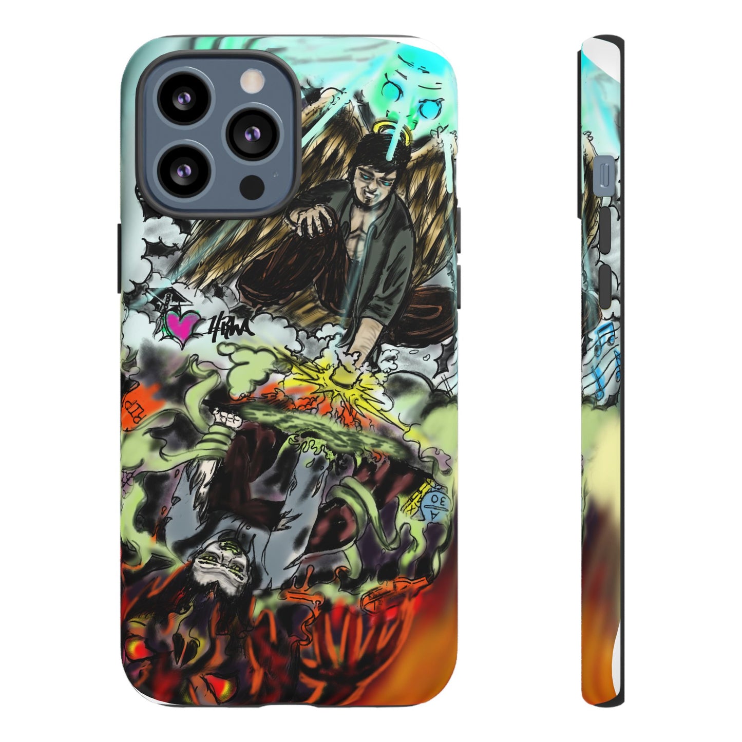 Tough Cases Phone Case, Edgy Art Phone Cover, Unique Gift for Him, Phone Accessories, Halloween Decor