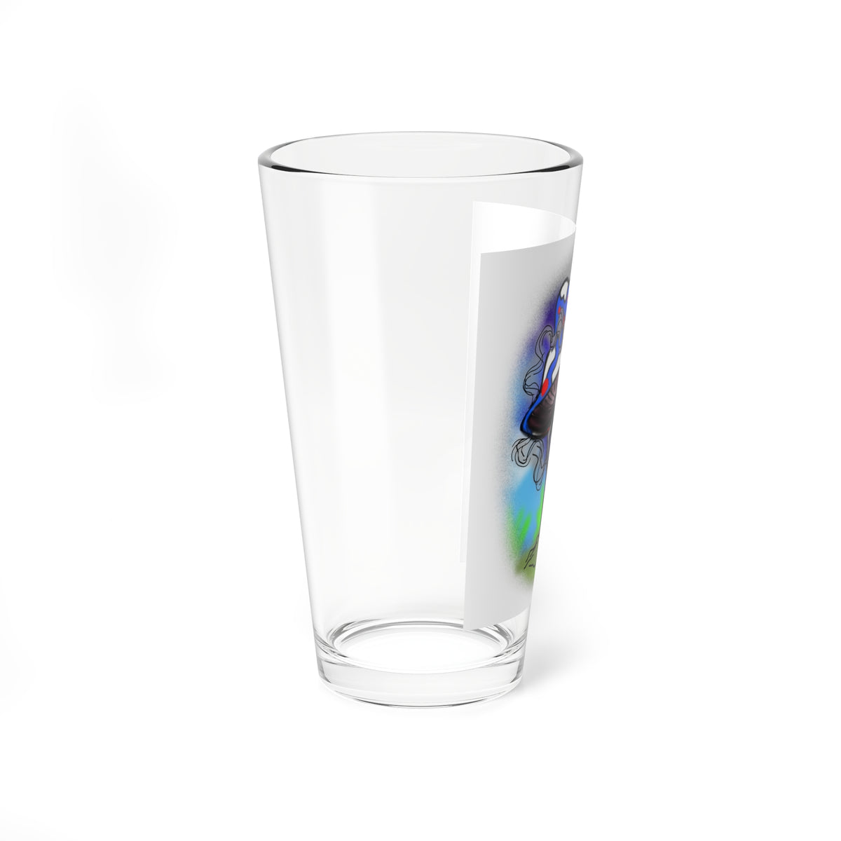 Patriotic Mushroom — 16oz Mixing Glass