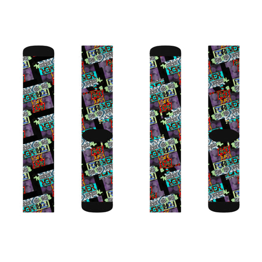 Art IsForever Socks, Unique Gift for Gamers, Cozy Footwear, Casual Sock Pair, Trendy Sock Style