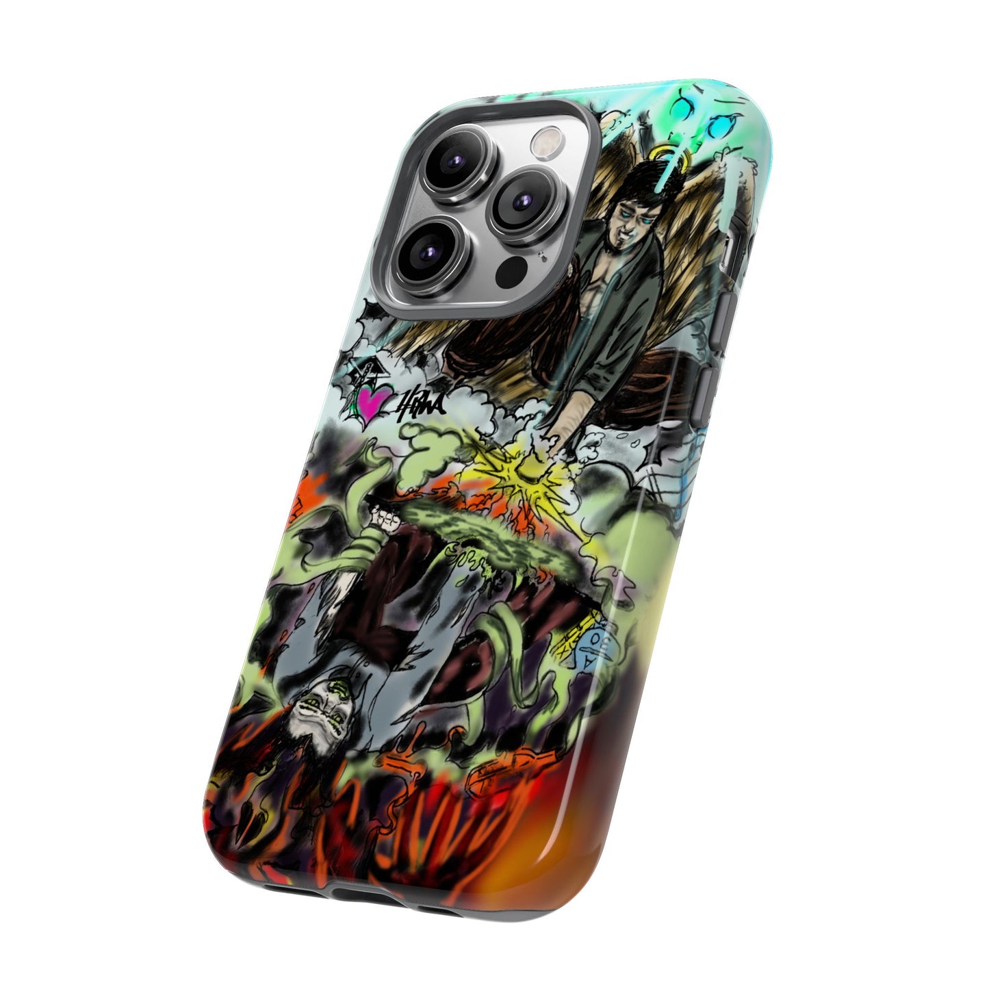 Tough Cases Phone Case, Edgy Art Phone Cover, Unique Gift for Him, Phone Accessories, Halloween Decor