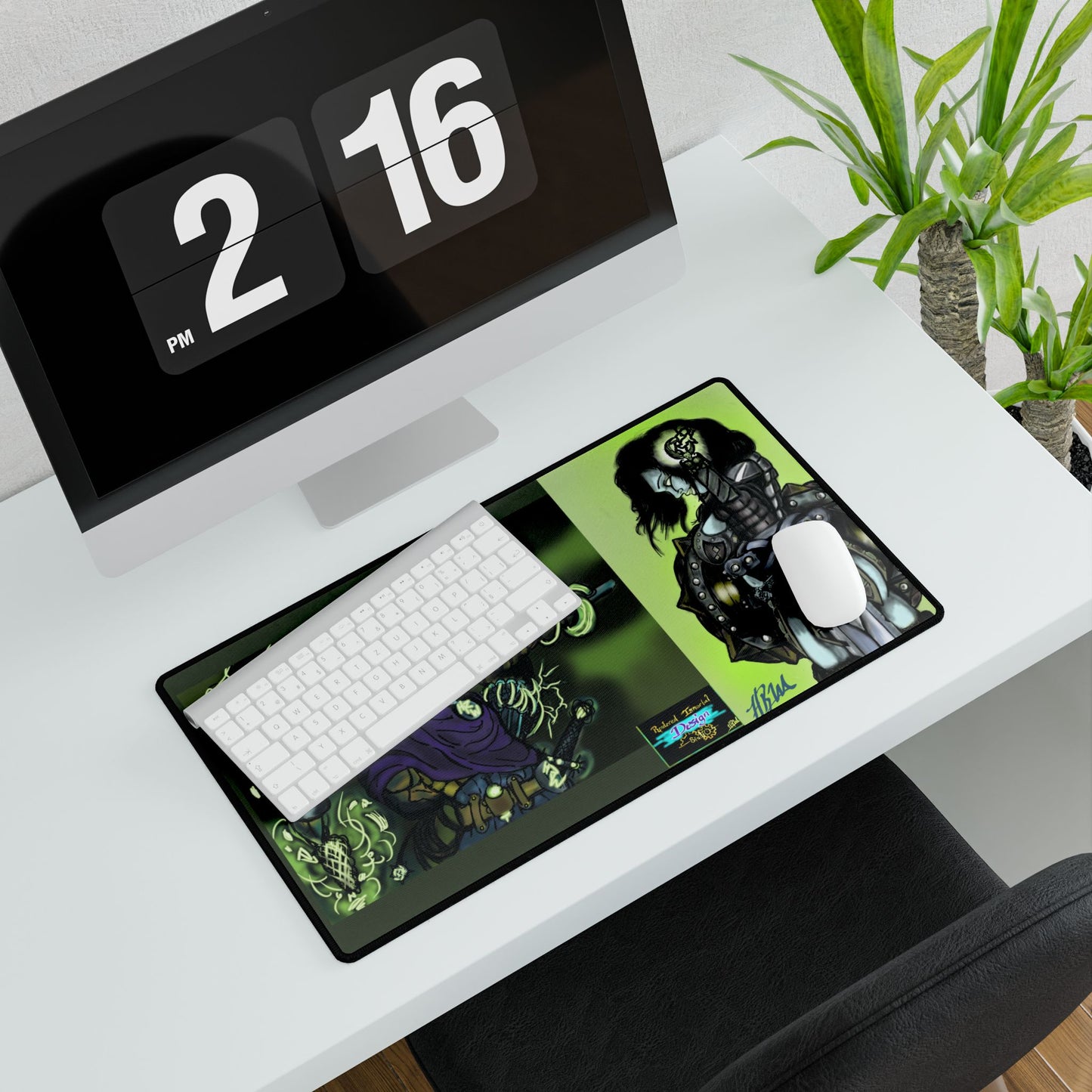 Unique Gaming Desk Mat Featuring Cool Fantasy Characters, Perfect for Gamers, Computer Accessories, Home Office, Geek Gifts, Custom Desk