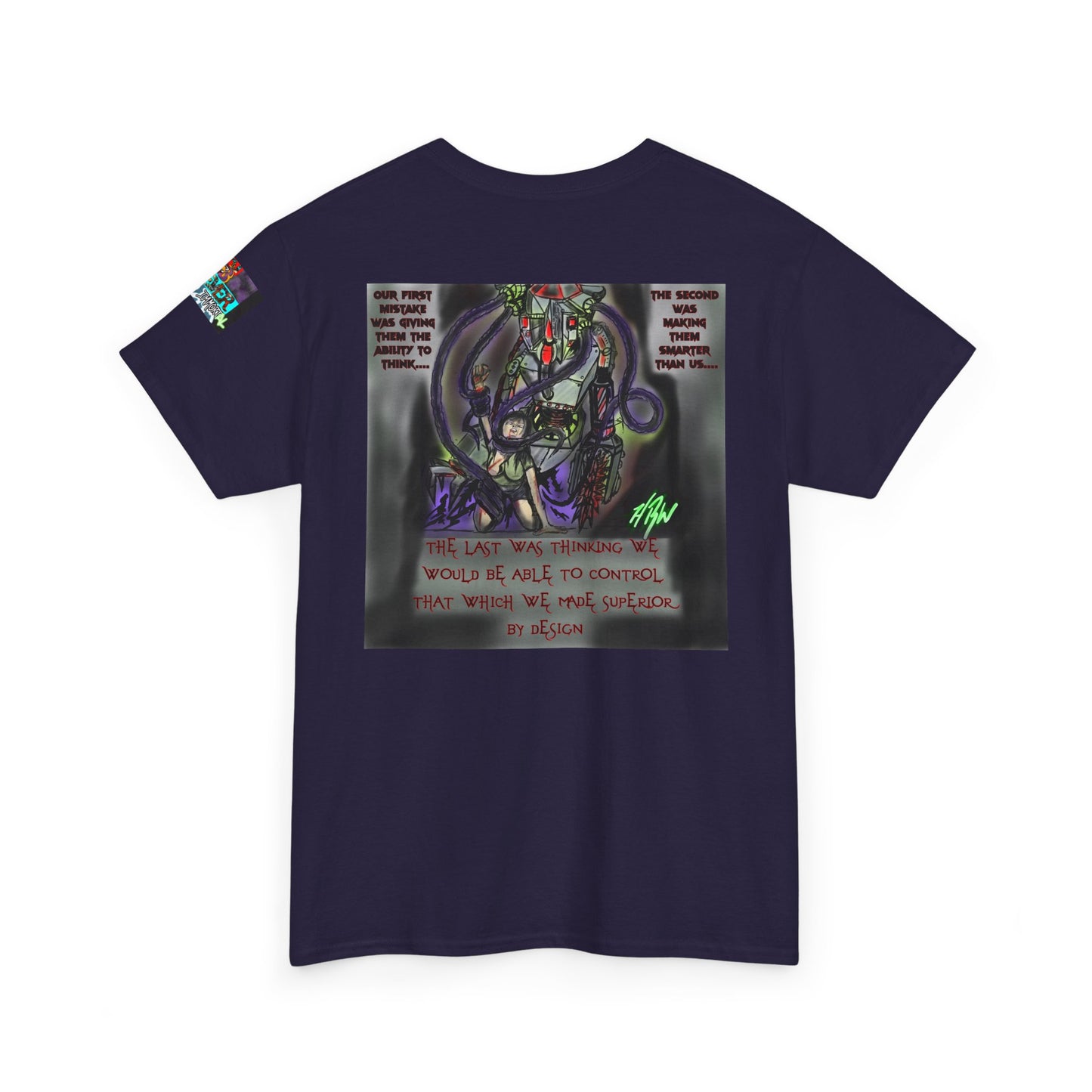 Machine Overlord Unisex Tee, Robot Lover Shirt, Technology Graphic Tee, Science Fiction T-Shirt, Cyberpunk Apparel, Programmer Gift