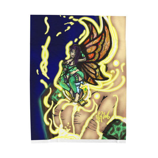 Enchanted Fairy Velveteen Plush Blanket for Cozy Nights