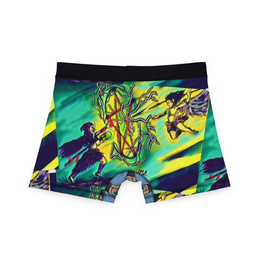 Funky Men's Boxers - Vibrant Anime Print, Comfortable Underwear for Comic Lovers, Gift for Birthdays, Cosplay, Bedding
